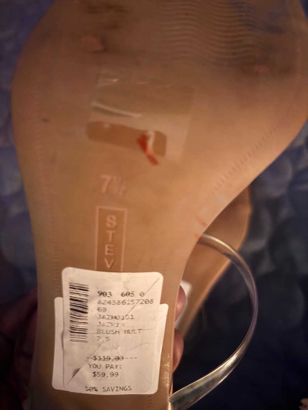 Steve Madden Clear Strap Tan Sandals - Picture 2 of 5